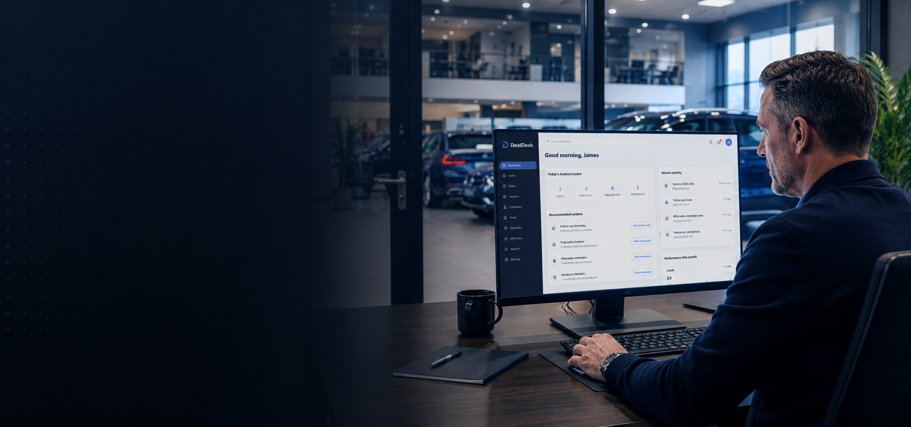 DealDesk manager control centre dashboard