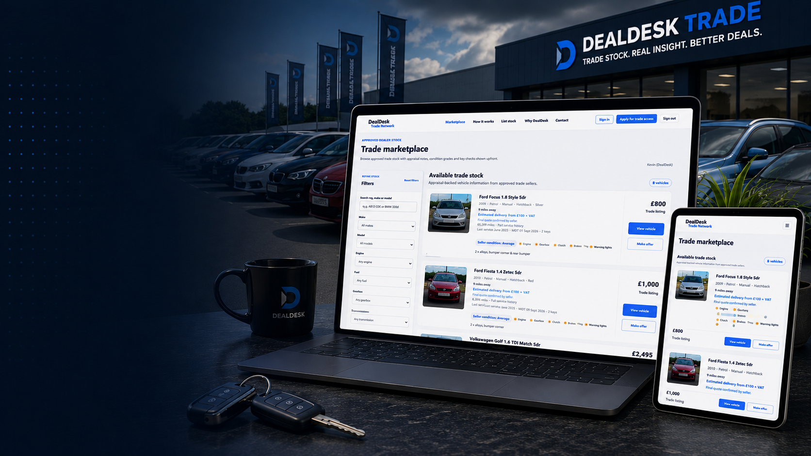DealDesk Trade stock marketplace