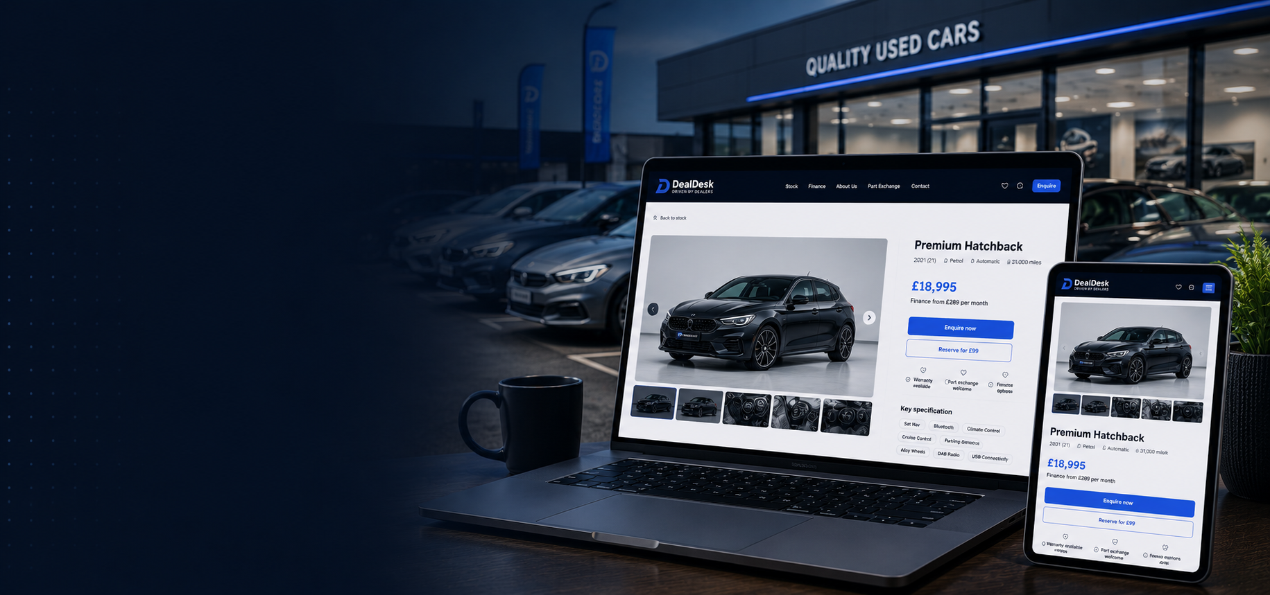 Dealer website online showroom vehicle page